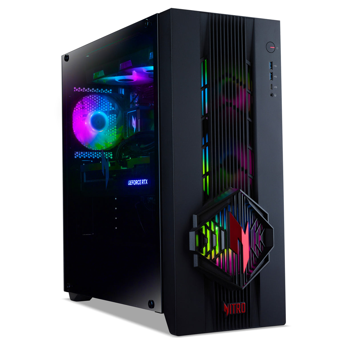 Acer NITRO 70 N70X3D-100 - AMD Ryzen 7 9800X3D CPU, RTX 5080 GPU, 32GB, 2TB SSD, Gaming Desktop