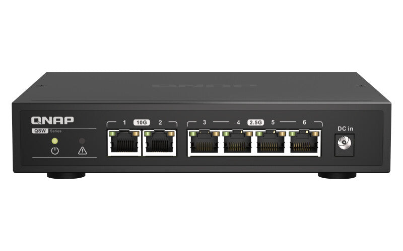 QNAP QSW-2104-2T network switch Unmanaged 2.5G Ethernet (100/1000/2500) Black