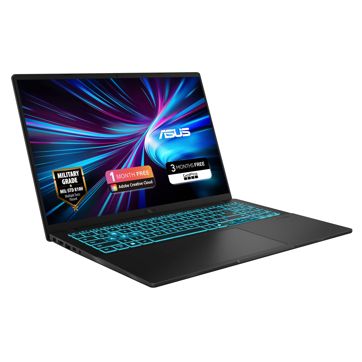 ASUS V16 V3607VM-TK148W Intel Core 7 240H Laptop 40.6 cm (16") WUXGA 16 GB DDR5-SDRAM 1 TB SSD NVIDIA GeForce RTX 5060 Wi-Fi 6 (802.11ax) Windows 11 Home Black