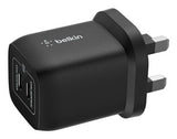 Belkin ENA007MYBK mobile device charger Laptop, Portable gaming console, Smartphone, Tablet Black AC Fast charging Indoor