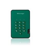 iStorage diskAshur2 256-bit 1TB USB 3.2 secure encrypted hard drive - Green IS-DA2-256-1000-GN