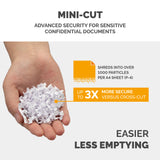 Fellowes Paper Shredder 100 Sheet Auto Feed Mini Cut Shredder AutoMax 100M Shredder 23 Litre Bin Advanced Security P4