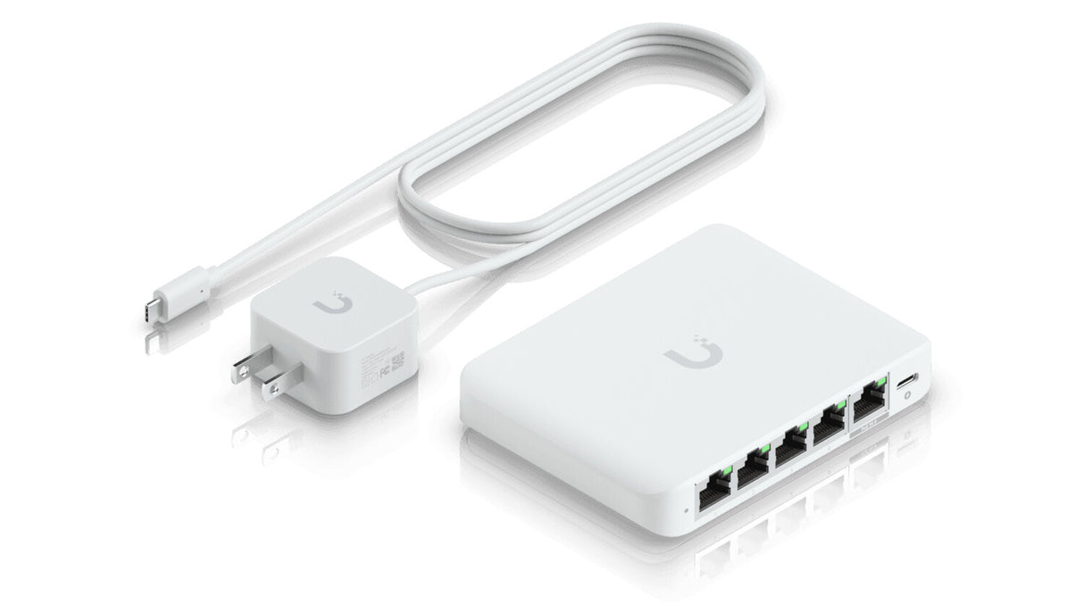 Ubiquiti UniFi Flex Mini 2.5G Managed 2.5G Ethernet (100/1000/2500) Power over Ethernet (PoE) Desktop White