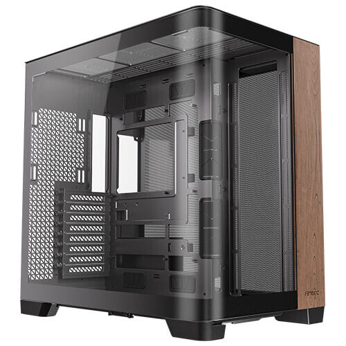 Antec C8 Curve Wood Full Tower Black, Transparent, Wood