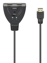 Hama 4K HDMI 2x1 Toggle Switch, 2x HDMI Socket - 1x HDMI Plug