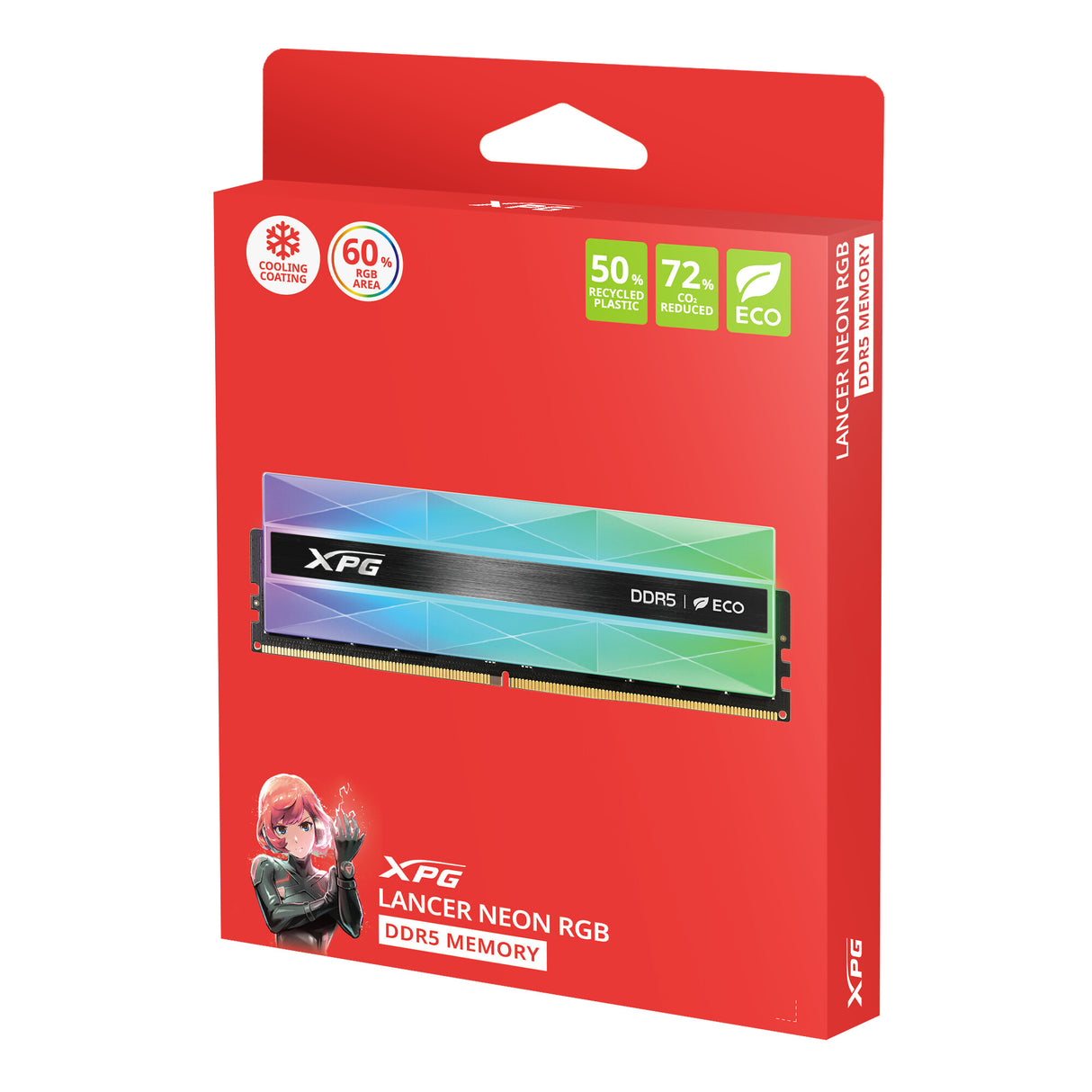 XPG Lancer Neon memory module 16 GB 2 x 32 GB DDR5 6400 MHz