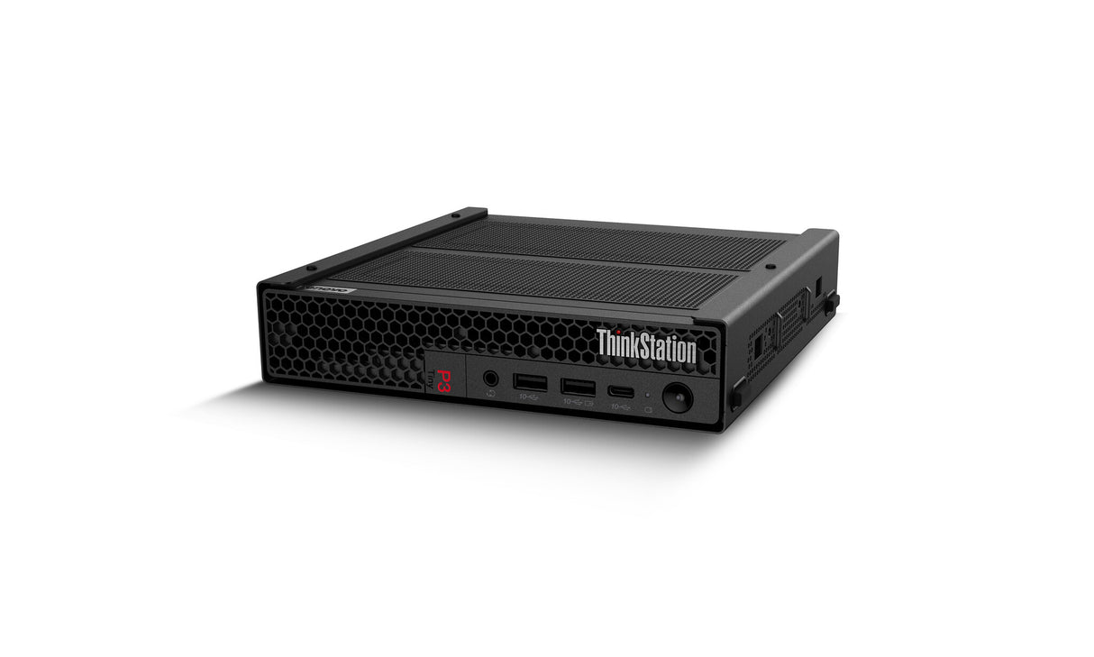 Lenovo ThinkStation P3 Tiny Intel® Core™ i7 i7-14700 32 GB DDR5-SDRAM 512 GB SSD NVIDIA T1000 Windows 11 Pro Mini PC Workstation Black