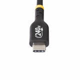 StarTech.com 1m USB-C Charging Cable, USB-IF Certified USB C Cable, 240W PD EPR, USB 2.0 Type-C Laptop Charger Cord, USB-C Data Transfer Cable, TPE Jacket, M/M