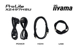 iiyama ProLite X2497HSU-B1 computer monitor 60.5 cm (23.8") 1920 x 1080 pixels Full HD LED Black