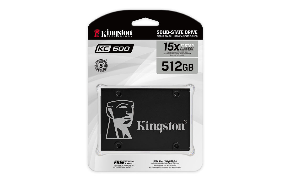 Kingston Technology 512G SSD KC600 SATA3 2.5"