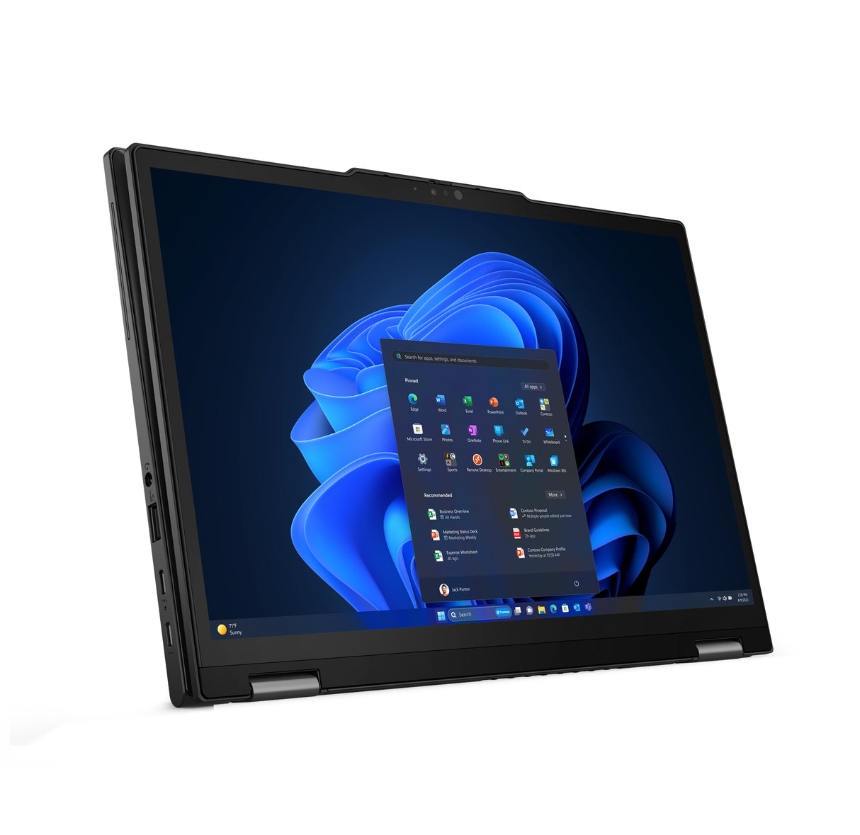 Lenovo ThinkPad X13 2-in-1 Intel Core Ultra 7 155U Hybrid (2-in-1) 33.8 cm (13.3") Touchscreen WUXGA 16 GB LPDDR5x-SDRAM 512 GB SSD Wi-Fi 6E (802.11ax) Windows 11 Pro Black