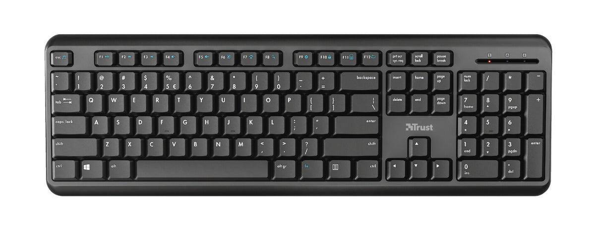 Trust TK-350 keyboard Universal RF Wireless QWERTY UK English Black