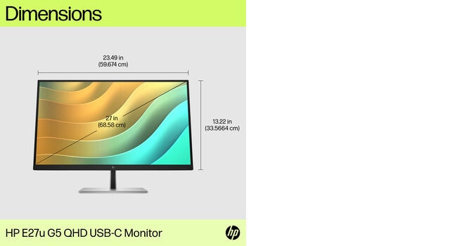 HP E27u G5 QHD USB-C Monitor