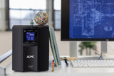 APC Smart-UPS C, Line Interactive, 1000VA, Tower, 230V, 8x IEC C13 outlets, SmartConnect port, USB and Serial communication, AVR, Graphic LCD