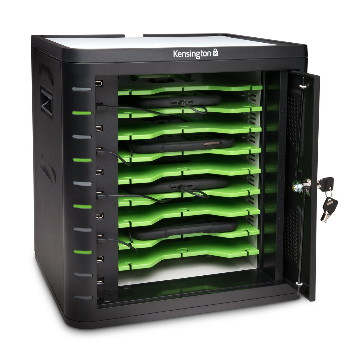 Kensington Charge & Sync Cabinet, Universal Tablet — Black