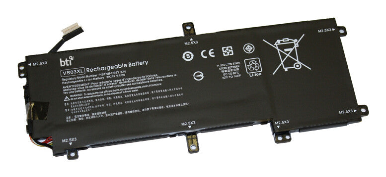 BTI 849313-850 compatible 52Wh 3-cell battery for HP ENVY 15-AS