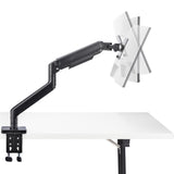 StarTech.com Monitor Desk Mount for up to 49in 32:9 Ultrawide Curved Screens, Mechanical Spring Arm, C-Clamp/Grommet, Tool-Less Adjustment, Max 44lb/20kg