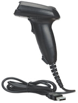 Manhattan Long Range CCD Handheld Barcode Scanner, USB, 500mm Scan Depth, Cable 1.5m, Max Ambient Light 10,000 lux (sunlight), Black, Three Year Warranty