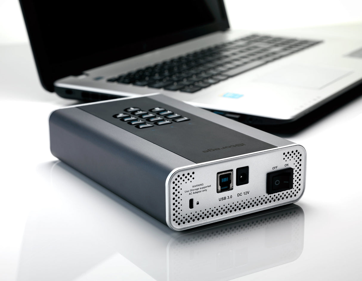 iStorage diskAshur DT2 256-bit 2TB USB 3.2 secure encrypted desktop hard drive IS-DT2-256-2000-C-G