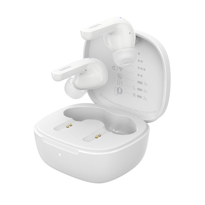 Belkin SoundForm Motion Headset True Wireless Stereo (TWS) In-ear Calls/Music/Sport/Everyday Bluetooth White