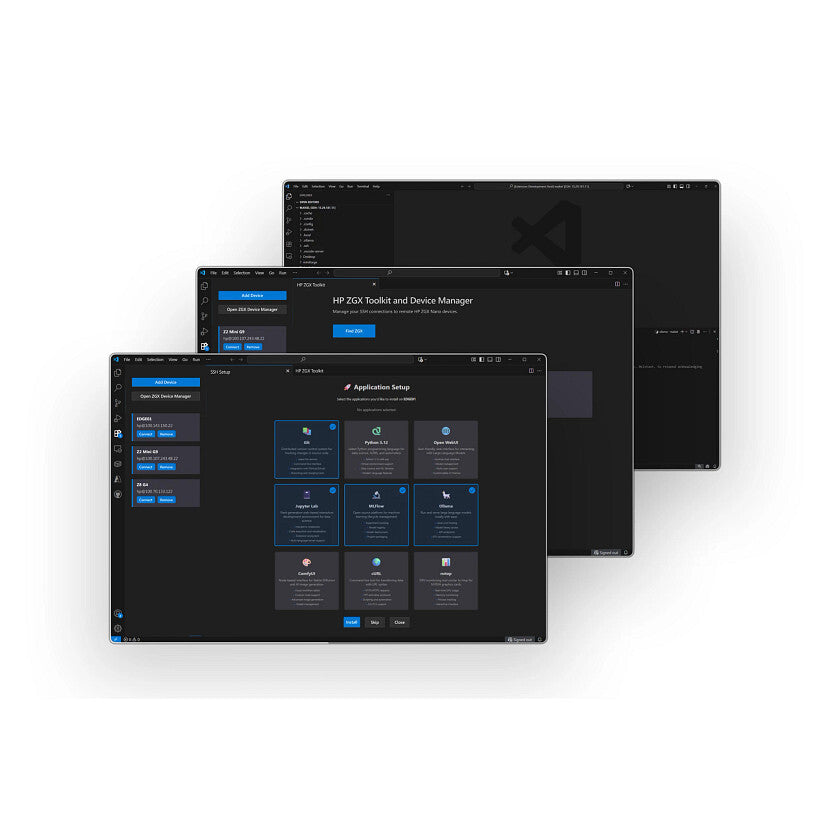 HP ZGX Nano G1n AI GB10 128 GB LPDDR5x-SDRAM 1 TB SSD Linux Mini PC Workstation AI Workstation, AI PC Black