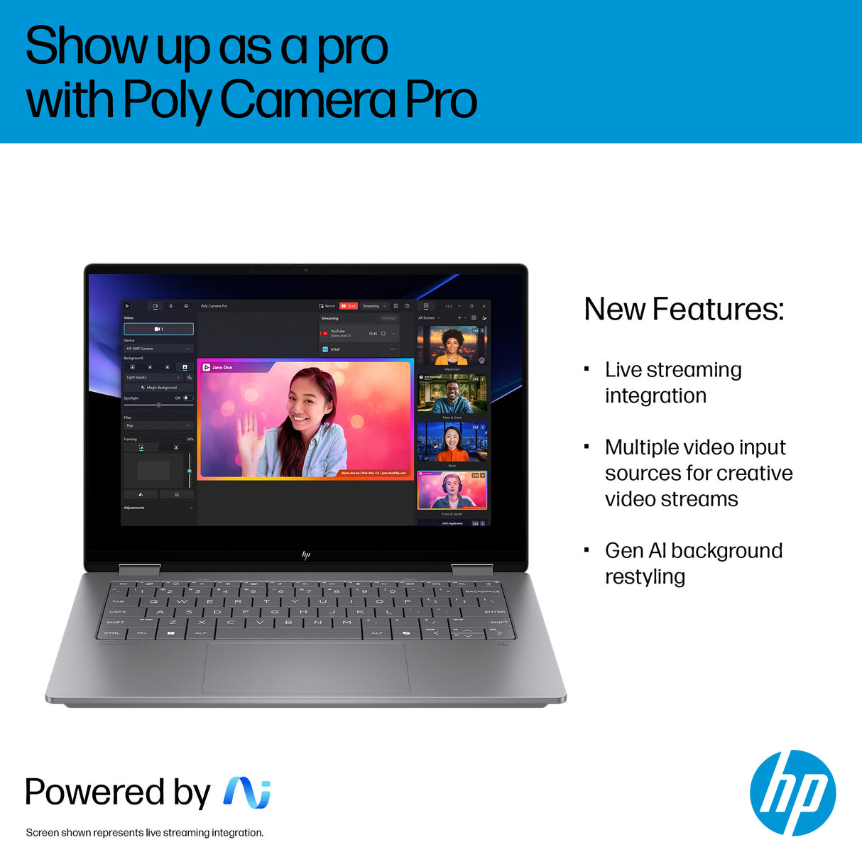 HP OmniBook X FlipNGAI 14-fm0001na Copilot+ PC Intel Core Ultra 7 256V Hybrid (2-in-1) 35.6 cm (14") Touchscreen 3K 16 GB LPDDR5x-SDRAM 1 TB SSD Wi-Fi 7 (802.11be) Windows 11 Home Silver