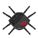 ASUS ROG Rapture GT-BE98 wireless router 10 Gigabit Ethernet Quad-band (2.4 GHz / 5 GHz-1 / 5 GHz-2 / 6 GHz) Black