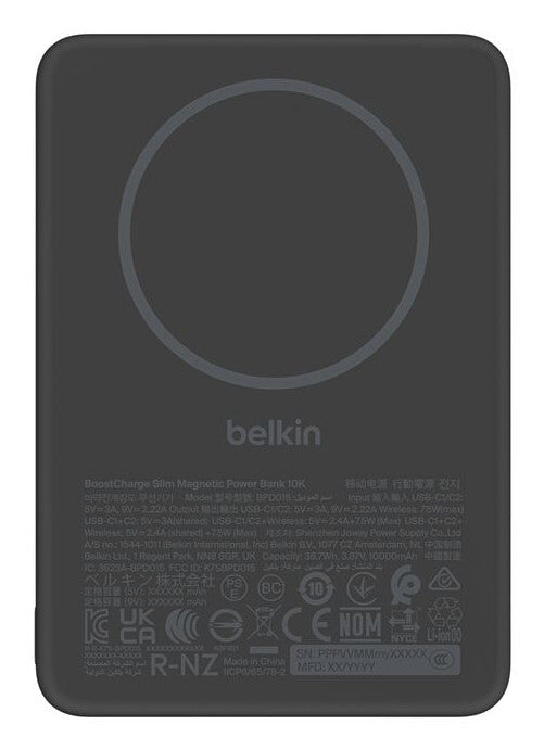 Belkin Slim Magnetic Power Bank 10K