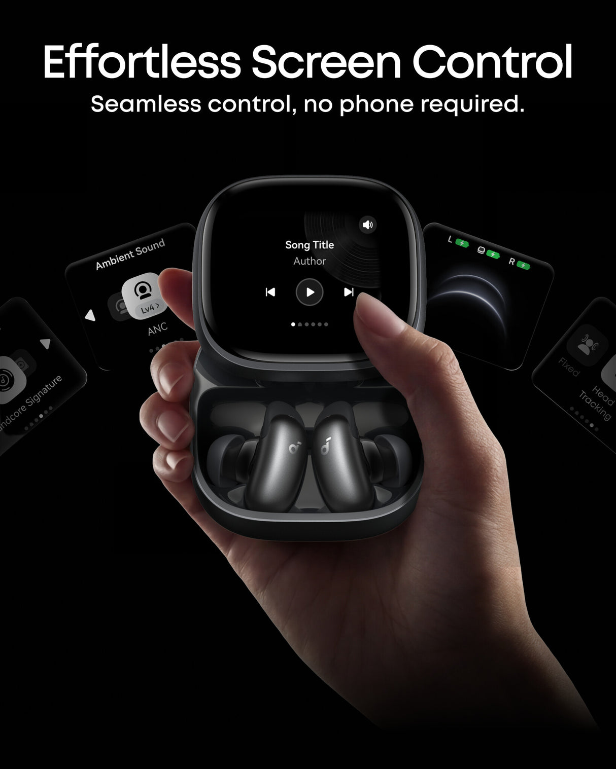 Soundcore Liberty 5 Pro Max Wireless Noise Cancelling Earbuds, Black