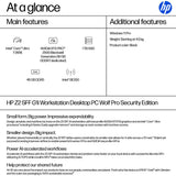 HP Z2 SFF G1i Wolf Pro Security Edition Intel Core Ultra 7 265K 48 GB DDR5-SDRAM 1 TB SSD NVIDIA RTX Pro 2000 Blackwell Windows 11 Pro Workstation AI Workstation, AI PC Black