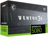 MSI VENTUS GEFORCE RTX 5080 16G 3X OC PLUS graphics card NVIDIA 16 GB GDDR7