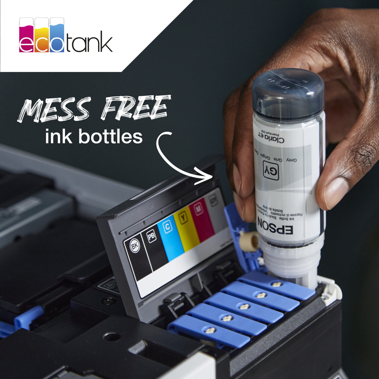Epson 114 EcoTank Grey ink bottle