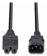 Lindy 2m IEC C14 to IEC C15 'Hot Condition' Power Cable, Black