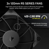 Corsair Nautilus 360 RS Processor All-in-one liquid cooler 12 cm Black