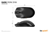 be quiet! Dark Perk | Sym mouse Gaming Right-hand RF Wireless + USB Type-C Optical 32000 DPI