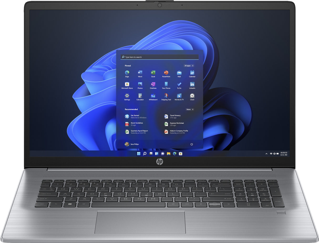 HP 470 G10 Intel® Core™ i5 i5-1335U Laptop 43.9 cm (17.3") Full HD 16 GB DDR4-SDRAM 512 GB SSD Wi-Fi 6 (802.11ax) Windows 11 Pro Grey