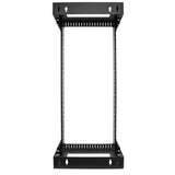 StarTech.com 24U 19" Wall Mount Network Rack - Adjustable Depth 12-20" 2 Post Open Frame Server Room Rack for AV/Data/ IT Communication/Computer Equipment/Switch w/Cage Nuts & Screws