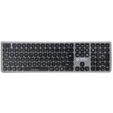 connektgear KB238 Wireless Multimedia UK Layout Keyboard & 5 Button Optical Mouse - Silver With Black Keys