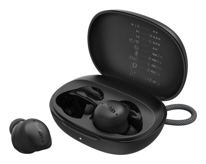 Belkin SoundForm Isolate Headphones Wireless In-ear Calls/Music/Sport/Everyday USB Type-C Bluetooth Black