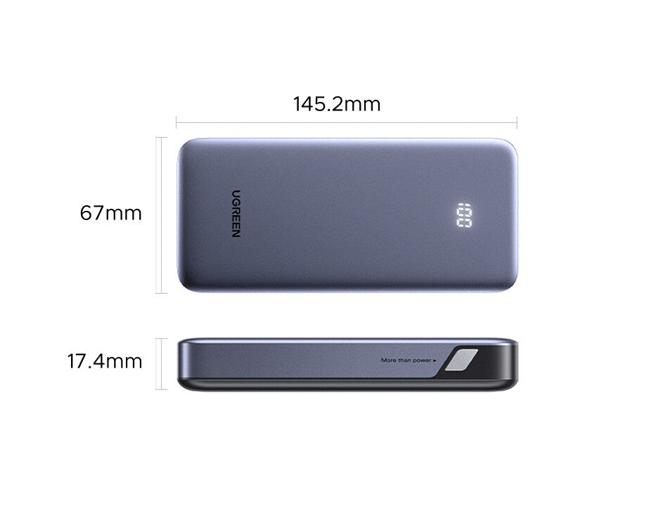 Ugreen 20000mAh Power Bank 30W 2C1A