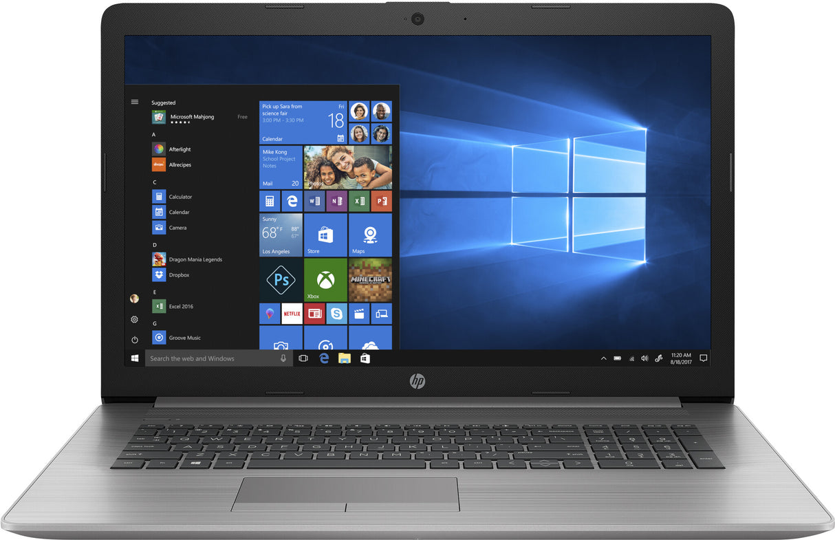 HP 470 G7 Intel® Core™ i7 i7-10510U Laptop 43.9 cm (17.3") Full HD 8 GB DDR4-SDRAM 512 GB SSD AMD Radeon 530 Wi-Fi 6 (802.11ax) Windows 10 Pro Grey