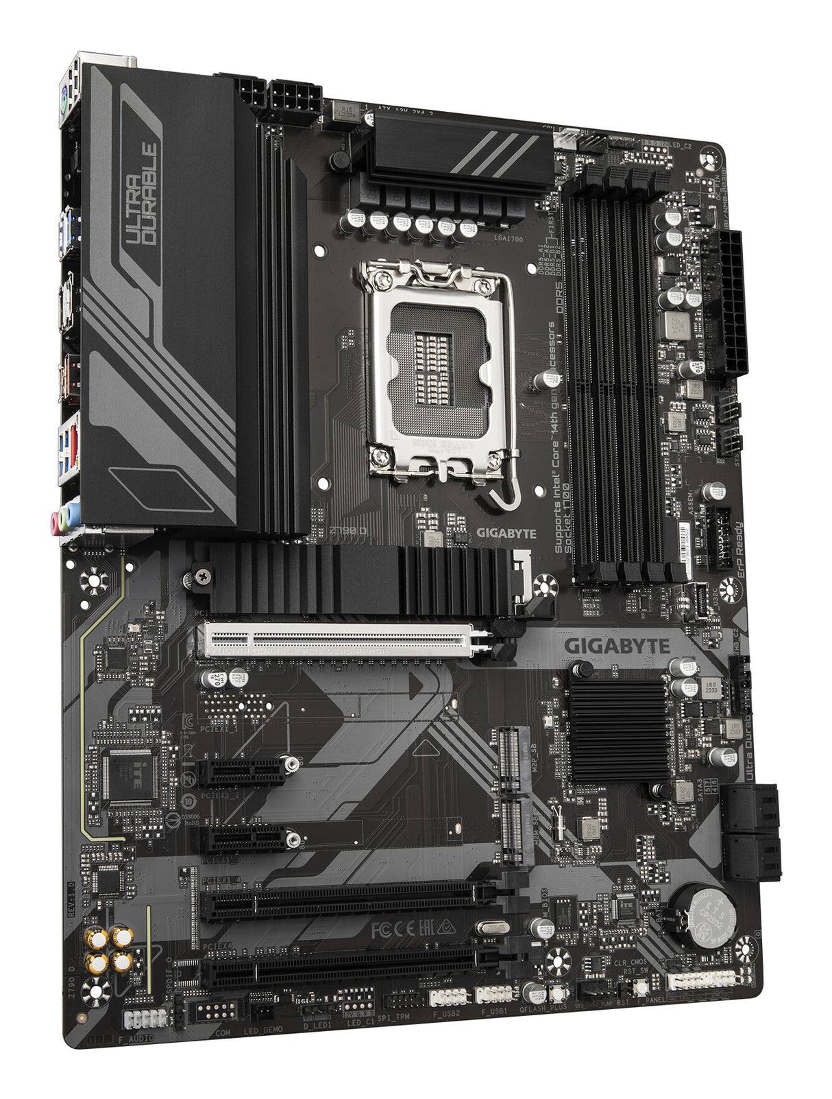 GIGABYTE Z790 D Motherboard - Supports Intel Core 14th Gen CPUs, 12+1+１ Phases Digital VRM, up to 7600MHz DDR5 (OC), 3xPCIe 4.0 M.2, 2.5GbE LAN, USB 3.2 Gen 2