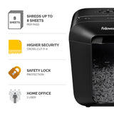 Fellowes LX Series Powershred LX45 paper shredder Cross shredding 70 dB Black