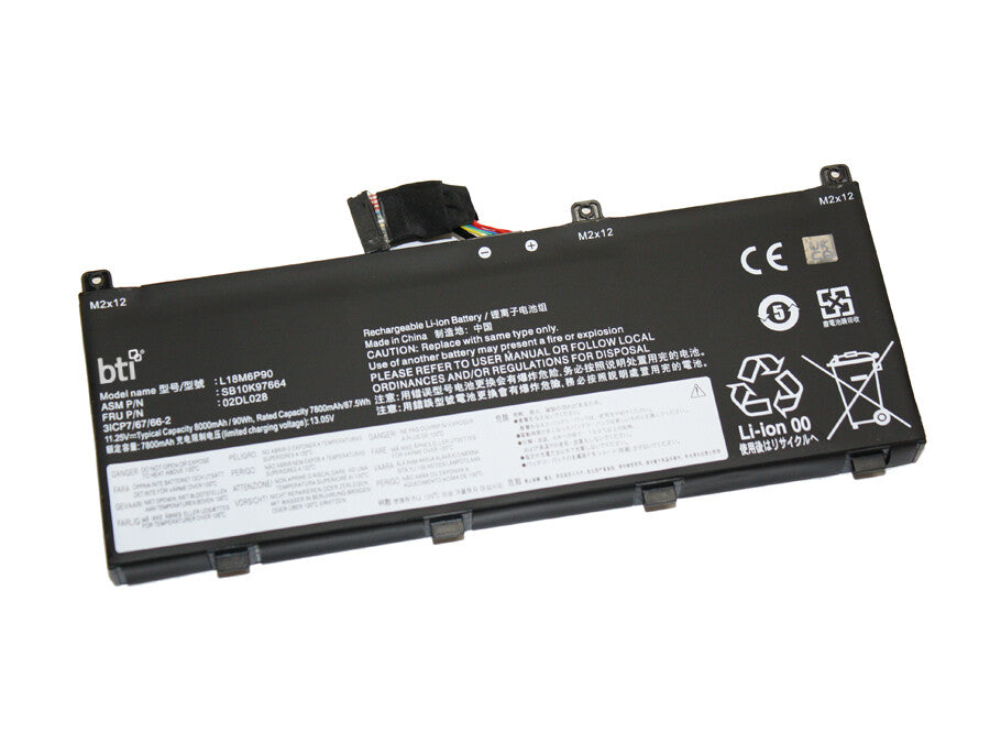 BTI SB10T93144 compatible 90Wh 6-cell battery for LENOVO THINKPAD P53