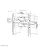 Neomounts WL30S-910BL16 TV pillar mount 40-75" - fixed - lockable - diam. 25-100 cm