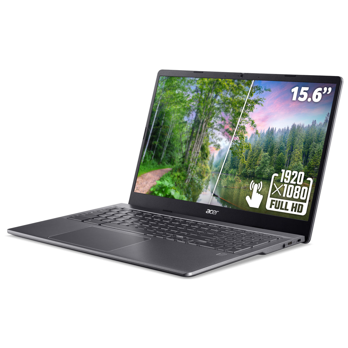 Acer Chromebook Plus 515 (CBE595-2T) - Intel Core 5, 16GB RAM, 256GB SSD, 15.6" Full HD touchscreen, Chrome OS