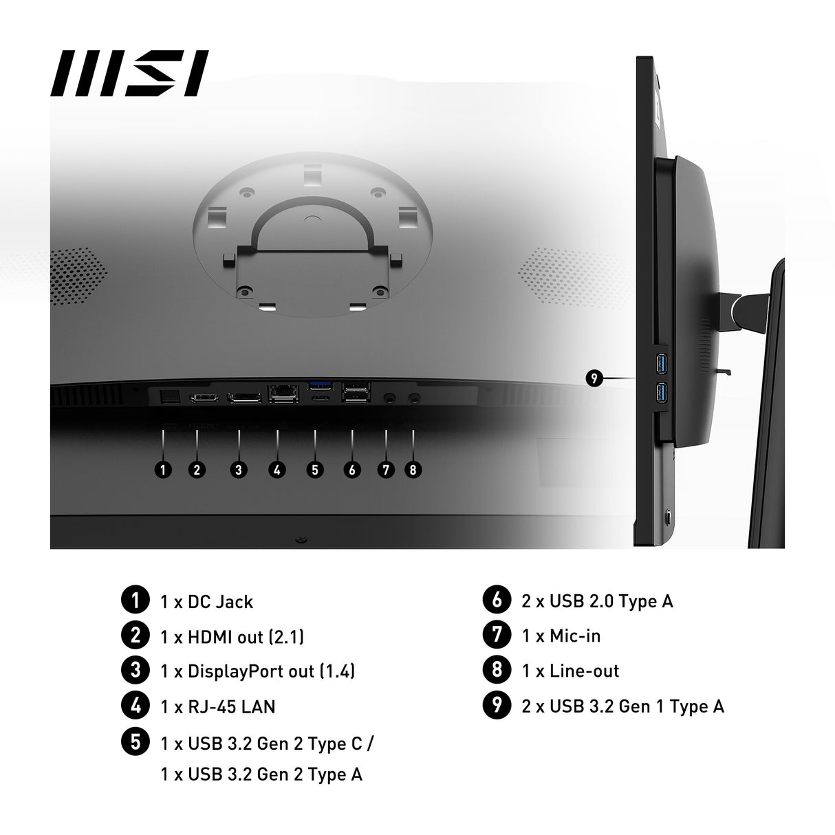 MSI Pro AP242P 14M Intel Core i7 14700 All in One PC Barebone, (NO RAM, NO Storage, NO OS), 23.8 Inch IPS Screen/UHD Graphics/Type-C/USB/LAN/HDMI/DP/WiFi 6E/BT 5.3/VESA