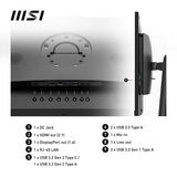 MSI Pro AP242P 14M Intel Core i7 14700 All in One PC Barebone, (NO RAM, NO Storage, NO OS), 23.8 Inch IPS Screen/UHD Graphics/Type-C/USB/LAN/HDMI/DP/WiFi 6E/BT 5.3/VESA
