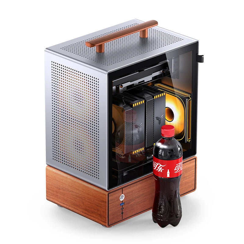Jonsbo T7 Midi Tower Wood, Silver