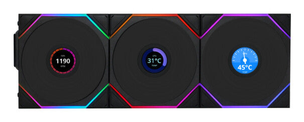 Lian Li Uni Fan TL WIRELESS LCD 140 REVERSE BLADE Computer case 14 cm Black 1 pc(s)